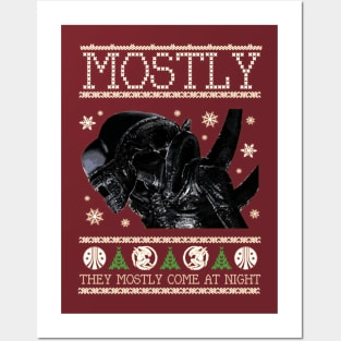 Aliens Christmas Posters and Art